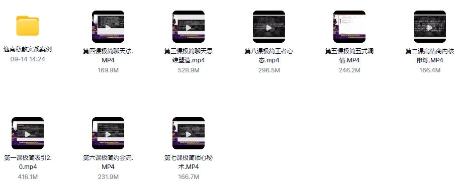 图片[2]-（8.3GB）逸男私教《极简撩法》百度云资源【092303】-孔雀海-图集网站地址【共享会员账号】