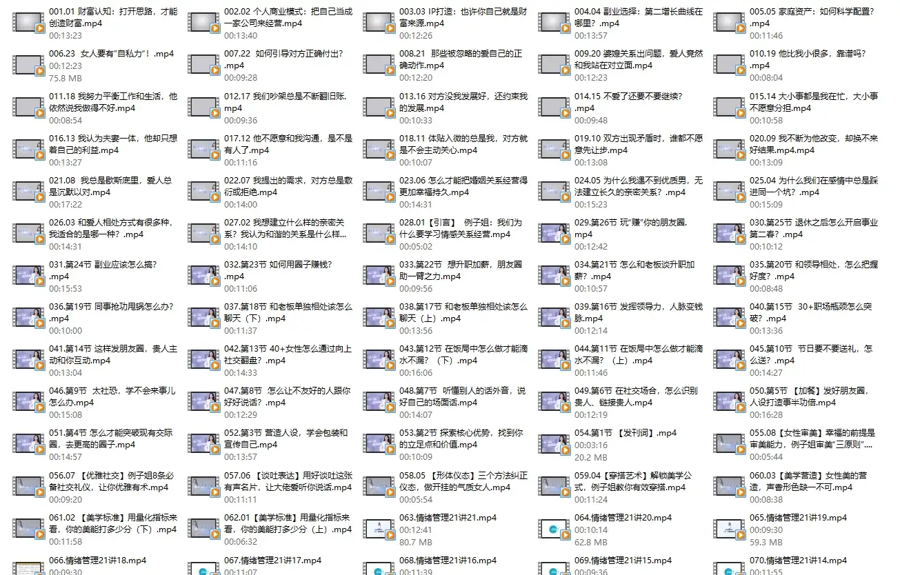 图片[3]-例子姐《向上闺蜜年课》突破圈层，持续向上-孔雀海-图集网站地址【共享会员账号】