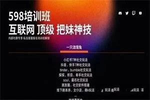 一只流氓兔《互联网顶级把妹神技》14节全-孔雀海-图集网站地址【共享会员账号】