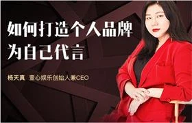 杨天真《如何打造个人品牌,为自己代言》完结-孔雀海-图集网站地址【共享会员账号】